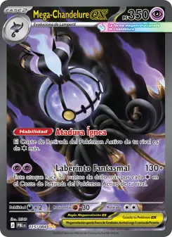 Carta Mega-Chandelure ex (Oscuridad Absoluta)