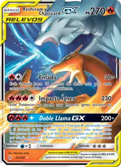 Reshiram y Charizard GX