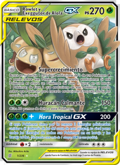 Rowlet y Exeggutor de Alola GX