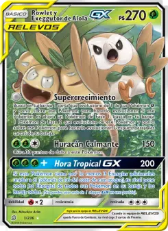 Rowlet y Exeggutor de Alola GX