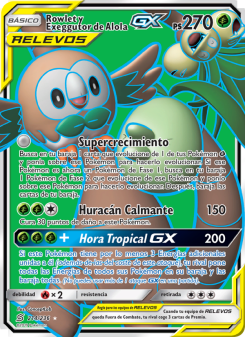 Rowlet y Exeggutor de Alola GX