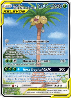 Rowlet y Exeggutor de Alola GX
