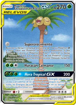 Rowlet y Exeggutor de Alola GX