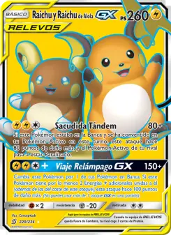 Raichu y Raichu de Alola GX