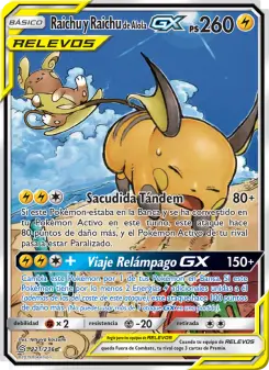 Raichu y Raichu de Alola GX