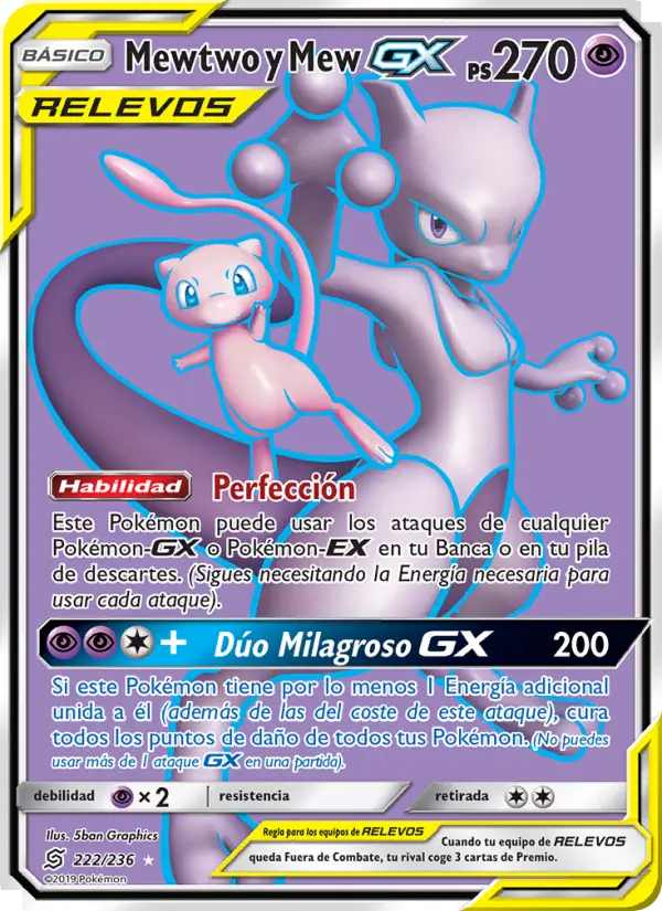 Mewtwo y Mew GX