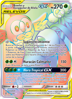 Rowlet y Exeggutor de Alola GX