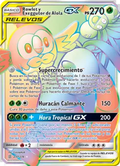 Rowlet y Exeggutor de Alola GX