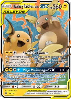 Raichu y Raichu de Alola GX