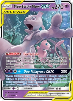 Mewtwo y Mew GX