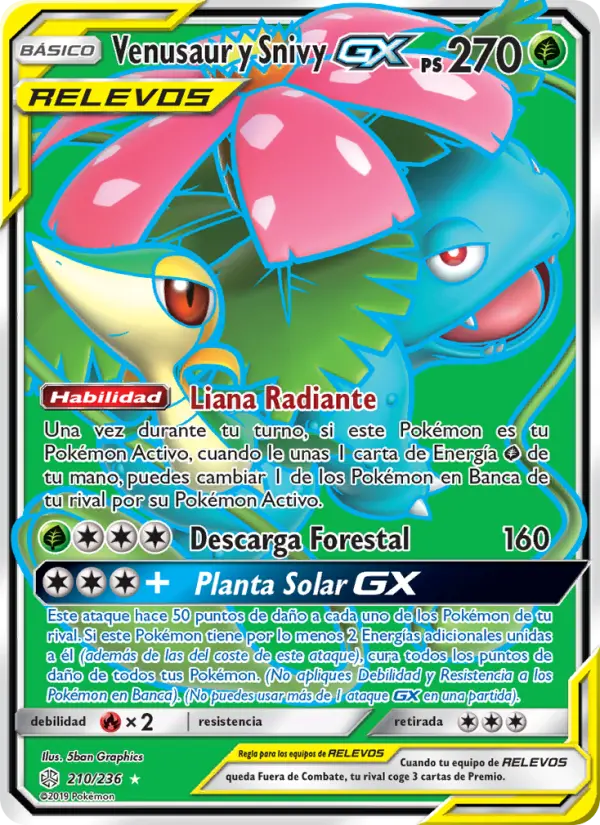 Venusaur y Snivy GX
