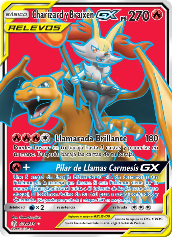 Charizard y Braixen GX