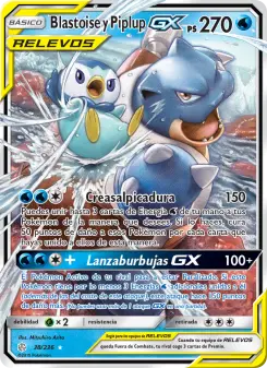 Blastoise y Piplup GX