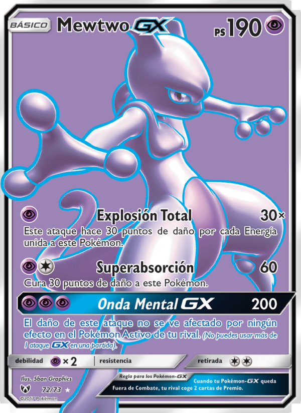 Mewtwo GX from Leyendas Luminosas