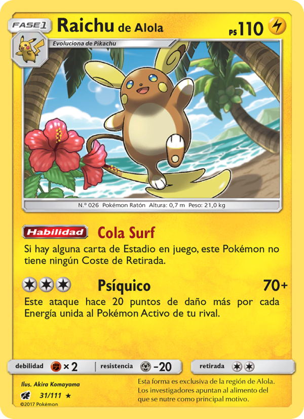 Raichu de Alola