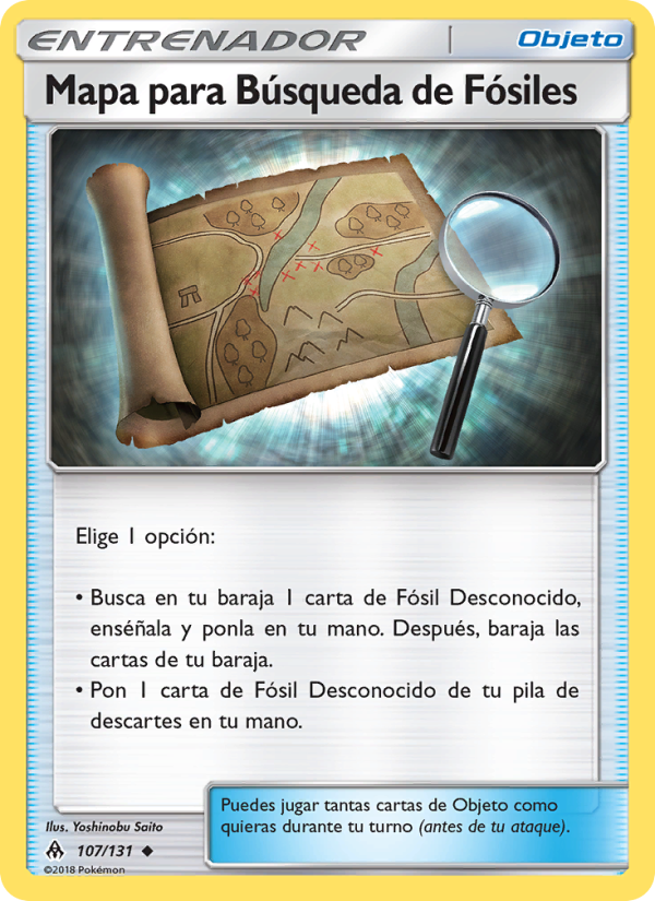 Mapa para Búsqueda de Fósiles