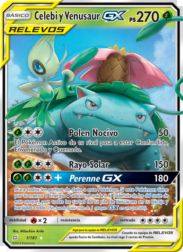 Celebi y Venusaur GX