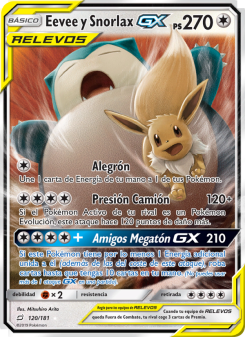 Eevee y Snorlax GX