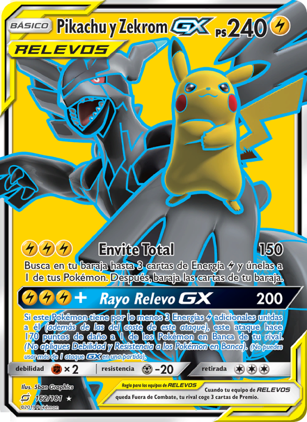 Pikachu y Zekrom GX