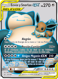 Eevee y Snorlax GX