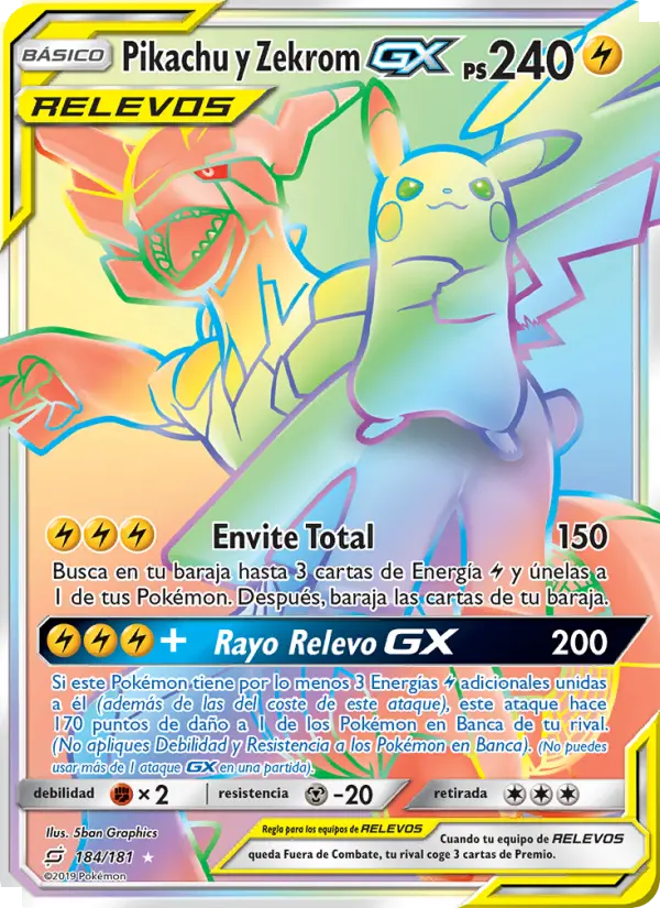 Pikachu y Zekrom GX