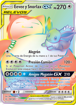 Eevee y Snorlax GX