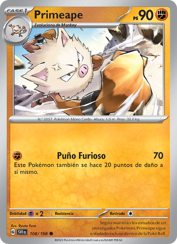Primeape from Escarlata y Púrpura