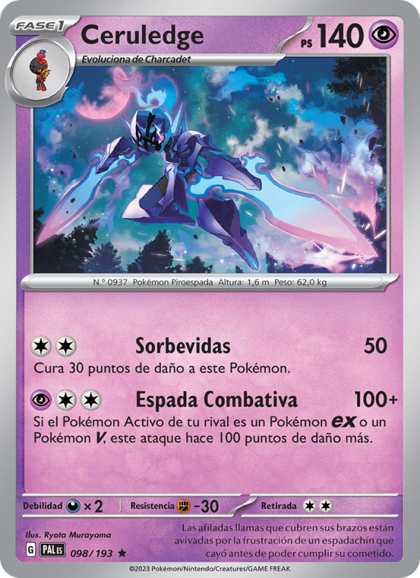 Ceruledge from Evoluciones en Paldea