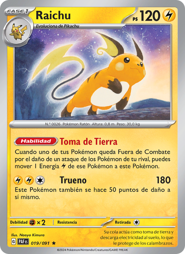 Raichu from Destinos de Paldea