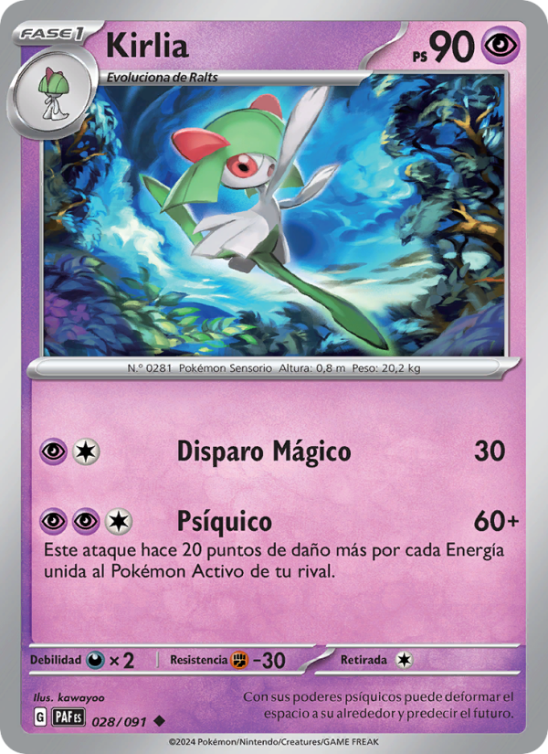 Kirlia from Destinos de Paldea