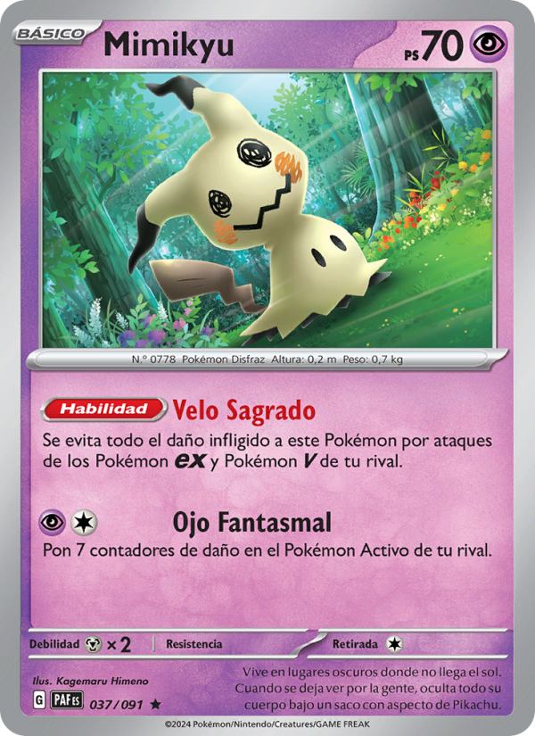 Mimikyu from Destinos de Paldea