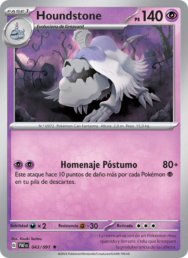 Houndstone from Destinos de Paldea