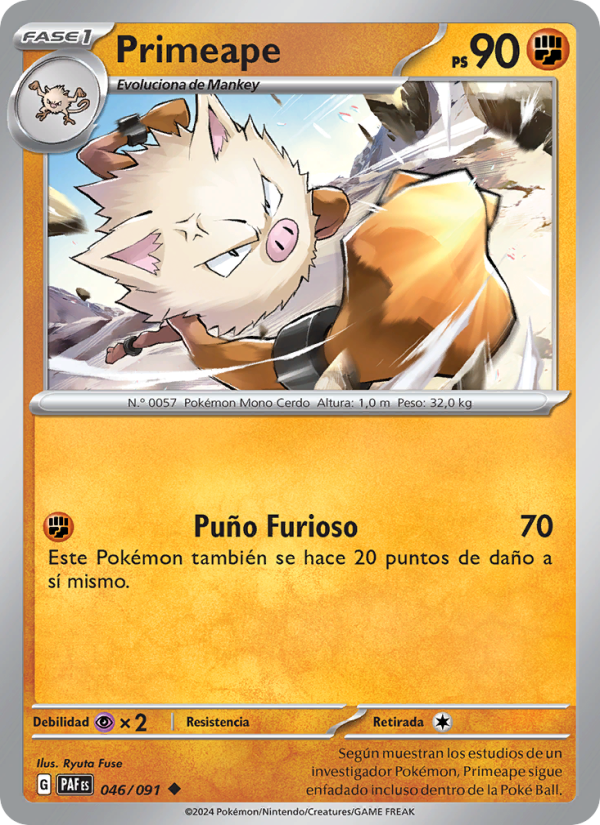 Primeape from Destinos de Paldea