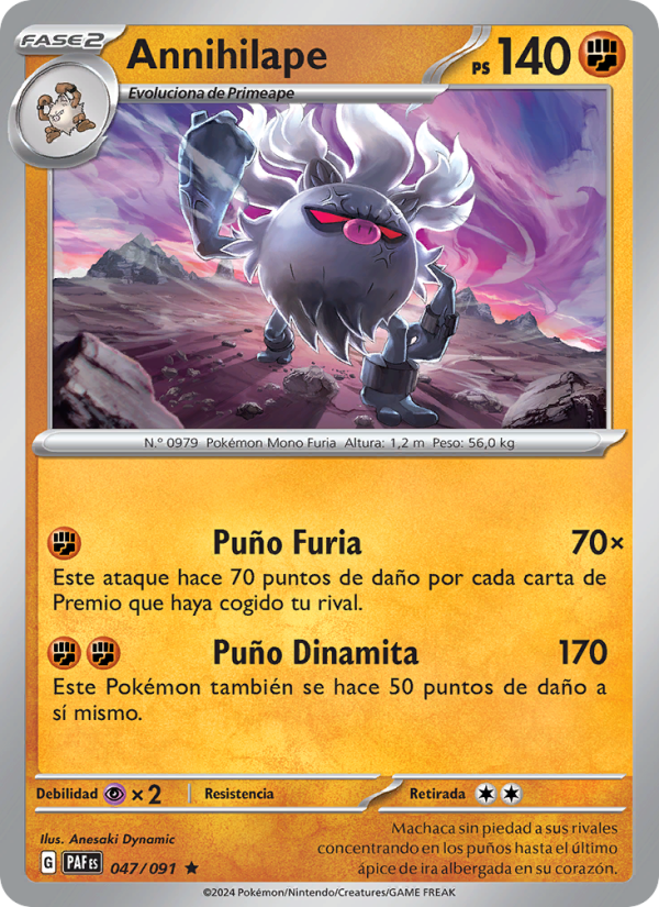 Annihilape from Destinos de Paldea