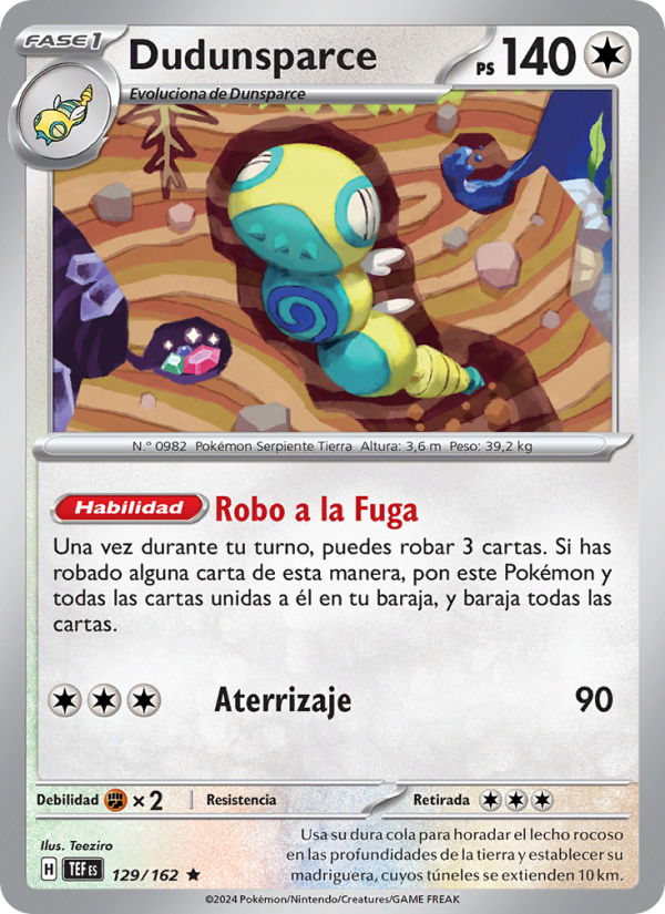 Dudunsparce from Fuerzas Temporales