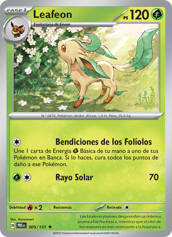 Leafeon from Evoluciones Prismáticas
