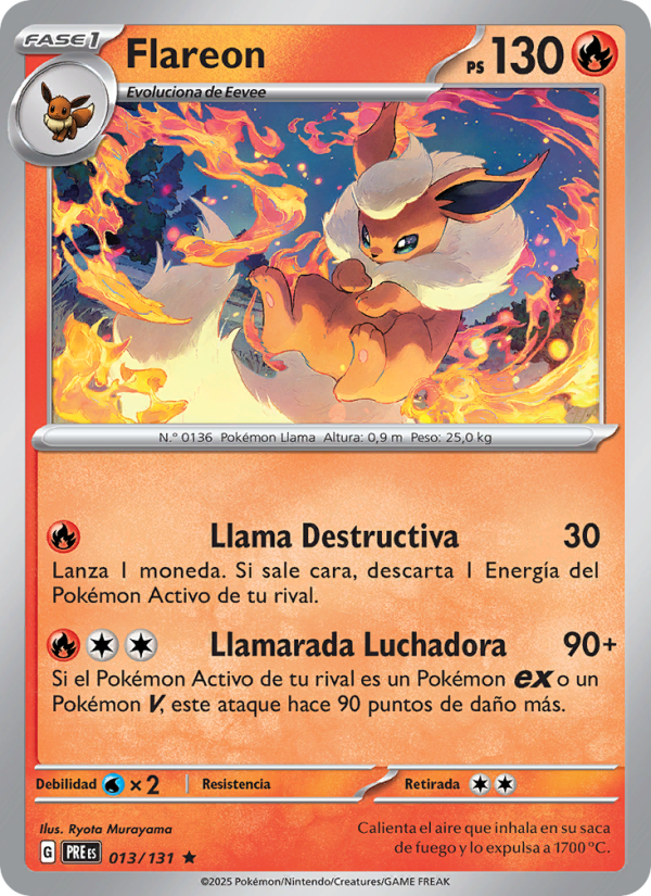 Flareon from Evoluciones Prismáticas