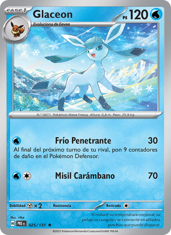 Glaceon from Evoluciones Prismáticas