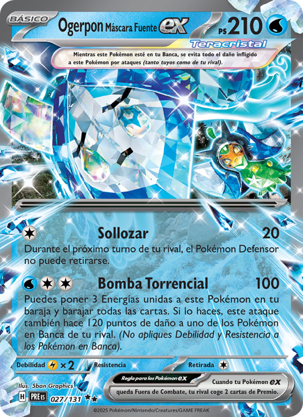 Ogerpon Máscara Fuente ex from Evoluciones Prismáticas