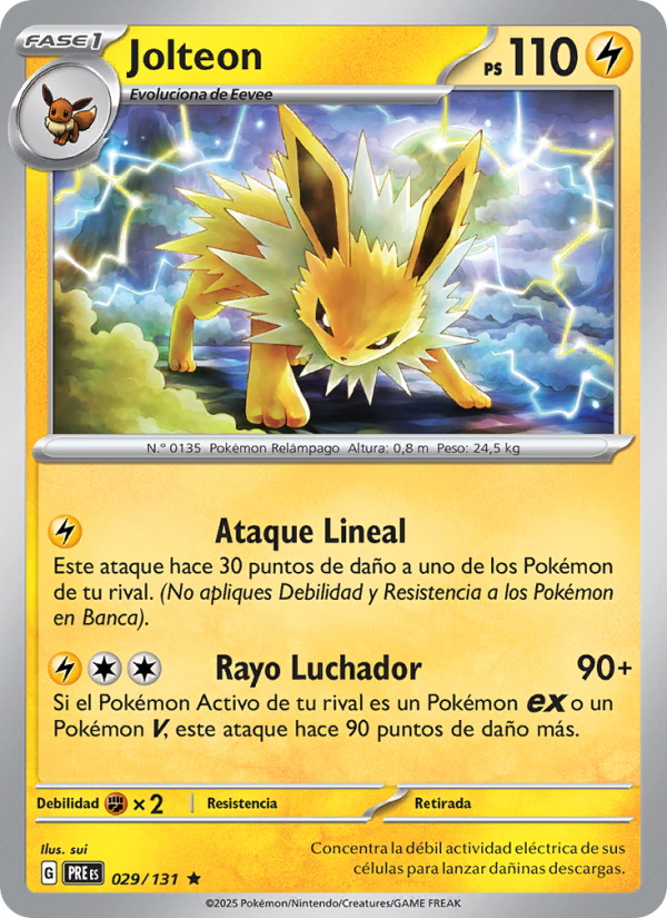 Jolteon from Evoluciones Prismáticas
