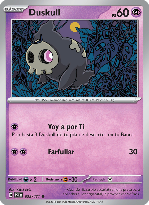 Duskull from Evoluciones Prismáticas