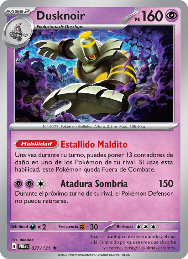 Dusknoir from Evoluciones Prismáticas