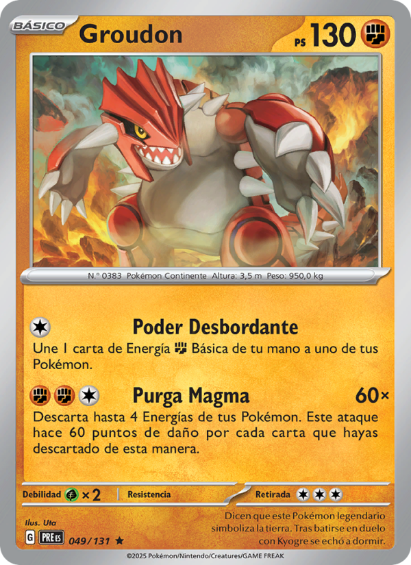 Groudon from Evoluciones Prismáticas
