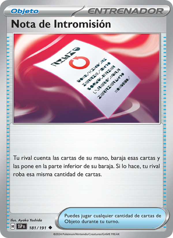 Nota de Intromisión