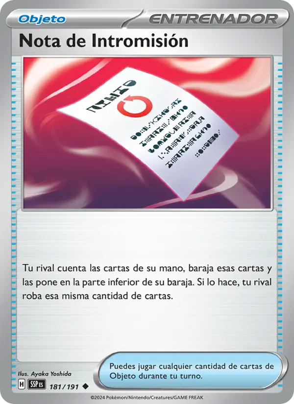 Nota de Intromisión