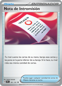 Nota de Intromisión