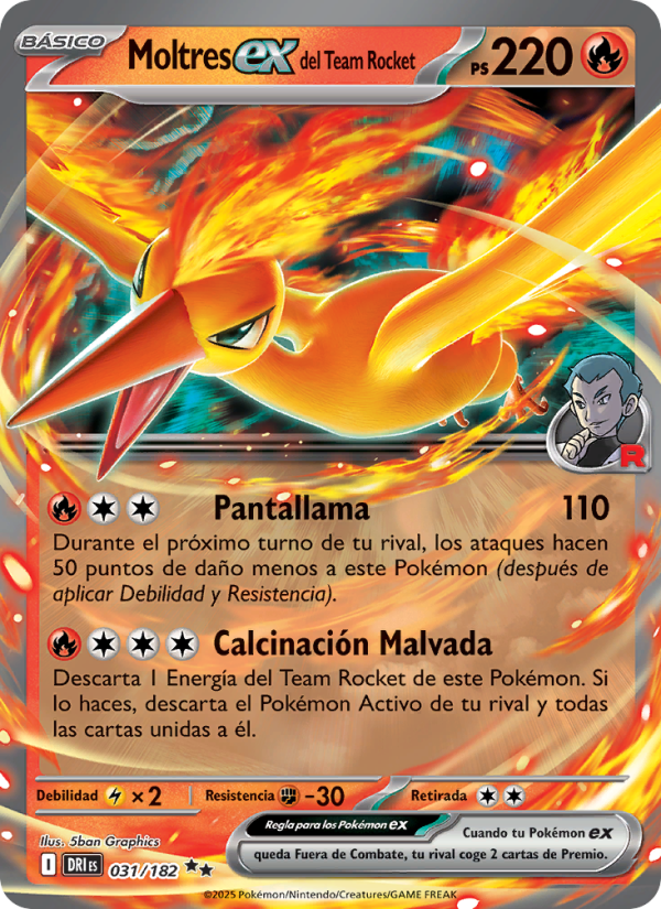 Moltres ex del Team Rocket