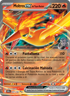 Moltres ex del Team Rocket