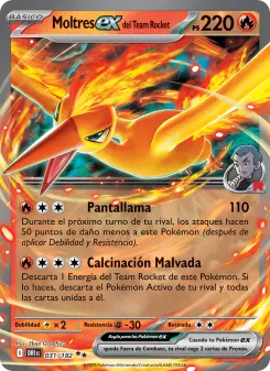 Moltres ex del Team Rocket