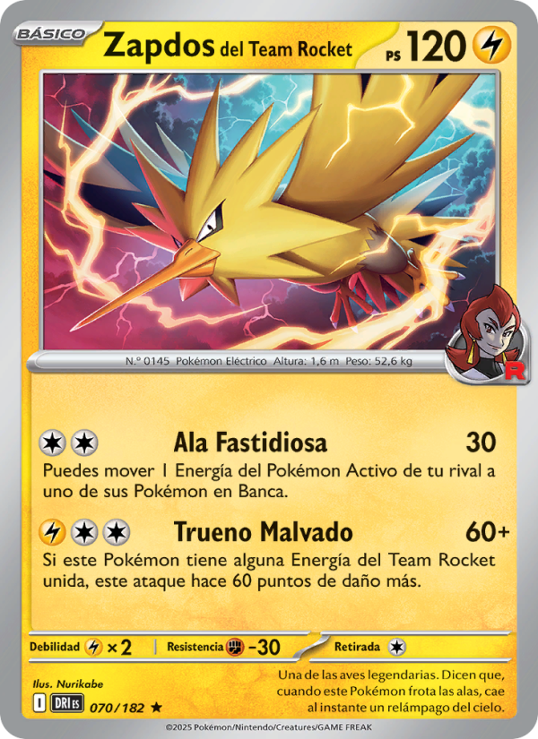Zapdos del Team Rocket